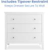 imageDelta Children Campbell 3 Drawer Dresser Midnight GreyBianca White