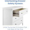 imageDelta Children Campbell 3 Drawer Dresser Midnight GreyBianca White
