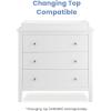 imageDelta Children Campbell 3 Drawer Dresser Midnight GreyBianca White