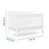 imageDelta Children Canton 4in1 Convertible Crib  Easy to Assemble Espresso CherryBianca White