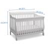 imageDelta Children Canton 4in1 Convertible Crib  Easy to Assemble Espresso CherryBianca White