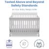 imageDelta Children Canton 4in1 Convertible Crib  Easy to Assemble Espresso CherryBianca White