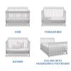 imageDelta Children Canton 4in1 Convertible Crib  Easy to Assemble Espresso CherryBianca White
