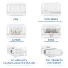imageDelta Children Canton 4in1 Convertible Crib  Easy to Assemble Espresso CherryBianca White