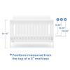 imageDelta Children Canton 4in1 Convertible Crib  Easy to Assemble Espresso CherryBianca White