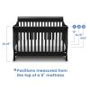 imageDelta Children Canton 4in1 Convertible Crib  Easy to Assemble Espresso CherryBlack