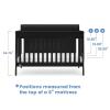 imageDelta Children Canton 4in1 Convertible Crib  Easy to Assemble Espresso CherryBlack Ebony