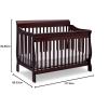 imageDelta Children Canton 4in1 Convertible Crib  Easy to Assemble Espresso CherryEspresso Cherry