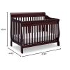 imageDelta Children Canton 4in1 Convertible Crib  Easy to Assemble Espresso CherryEspresso Cherry