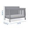 imageDelta Children Canton 4in1 Convertible Crib  Easy to Assemble Espresso CherryGrey