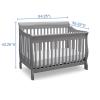 imageDelta Children Canton 4in1 Convertible Crib  Easy to Assemble Espresso CherryGrey