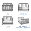 imageDelta Children Canton 4in1 Convertible Crib  Easy to Assemble Espresso CherryGrey