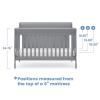 imageDelta Children Canton 4in1 Convertible Crib  Easy to Assemble Espresso CherryGrey