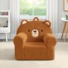 imageDelta Children Deluxe Cozee Chair Pink CatBrown Teddy Bear