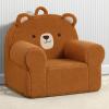 imageDelta Children Deluxe Cozee Chair Pink CatBrown Teddy Bear