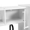 imageDelta Children Deluxe Modern Kitchen  Toy Kitchen Playset with Realistic Knobs That TurnClick Oven Sink and FridgeFreezer with Ice Maker White