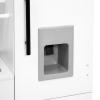 imageDelta Children Deluxe Modern Kitchen  Toy Kitchen Playset with Realistic Knobs That TurnClick Oven Sink and FridgeFreezer with Ice Maker White