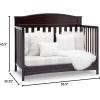 imageDelta Children Emery 4in1 Convertible Baby Crib  Greenguard Gold Certified WhiteDark Chocolate