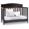 imageDelta Children Emery 4in1 Convertible Baby Crib  Greenguard Gold Certified WhiteDark Chocolate