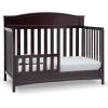 imageDelta Children Emery 4in1 Convertible Baby Crib  Greenguard Gold Certified WhiteDark Chocolate