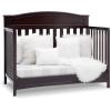 imageDelta Children Emery 4in1 Convertible Baby Crib  Greenguard Gold Certified WhiteDark Chocolate