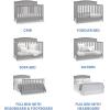 imageDelta Children Emery 4in1 Convertible Baby Crib  Greenguard Gold Certified WhiteGrey