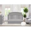 imageDelta Children Emery 4in1 Convertible Baby Crib  Greenguard Gold Certified WhiteGrey
