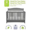 imageDelta Children Emery 4in1 Convertible Baby Crib  Greenguard Gold Certified WhiteGrey