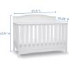 imageDelta Children Emery 4in1 Convertible Baby Crib  Greenguard Gold Certified WhiteWhite