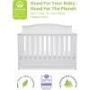 imageDelta Children Emery 4in1 Convertible Baby Crib  Greenguard Gold Certified WhiteWhite