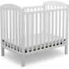 imageDelta Children Emery Mini Convertible Baby Crib with 275inch Mattress GreyBianca White