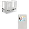 imageDelta Children Emery Mini Convertible Baby Crib with 275inch Mattress GreyBianca White