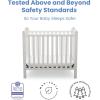 imageDelta Children Emery Mini Convertible Baby Crib with 275inch Mattress GreyBianca White