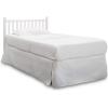 imageDelta Children Emery Mini Convertible Baby Crib with 275inch Mattress GreyBianca White
