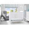 imageDelta Children Emery Mini Convertible Baby Crib with 275inch Mattress GreyBianca White