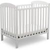 imageDelta Children Emery Mini Convertible Baby Crib with 275inch Mattress GreyBianca White