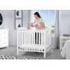 imageDelta Children Emery Mini Convertible Baby Crib with 275inch Mattress GreyBianca White