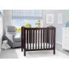 imageDelta Children Emery Mini Convertible Baby Crib with 275inch Mattress GreyDark Chocolate