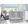 imageDelta Children Emery Mini Convertible Baby Crib with 275inch Mattress GreyGrey