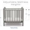 imageDelta Children Emery Mini Convertible Baby Crib with 275inch Mattress GreyGrey