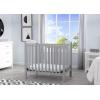 imageDelta Children Emery Mini Convertible Baby Crib with 275inch Mattress GreyGrey