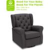 imageDelta Children Emma Nursery Glider Swivel Rocker Chair Greenguard Gold Certified French GreyCharcoal