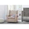 imageDelta Children Emma Nursery Glider Swivel Rocker Chair Greenguard Gold Certified French GreyFlax