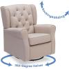 imageDelta Children Emma Nursery Glider Swivel Rocker Chair Greenguard Gold Certified French GreyFlax