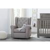 imageDelta Children Emma Nursery Glider Swivel Rocker Chair Greenguard Gold Certified French GreyFrench Grey