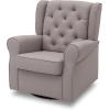 imageDelta Children Emma Nursery Glider Swivel Rocker Chair Greenguard Gold Certified French GreyFrench Grey