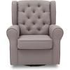 imageDelta Children Emma Nursery Glider Swivel Rocker Chair Greenguard Gold Certified French GreyFrench Grey