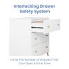 imageDelta Children Essex 3 Drawer Dresser with Interlocking Drawers EbonyNaturalBianca WhiteNatural