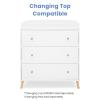 imageDelta Children Essex 3 Drawer Dresser with Interlocking Drawers EbonyNaturalBianca WhiteNatural