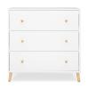 imageDelta Children Essex 3 Drawer Dresser with Interlocking Drawers EbonyNaturalBianca WhiteNatural